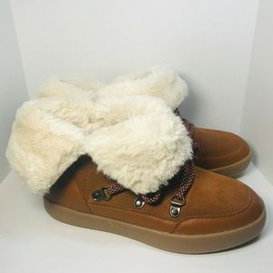 Zara Kids Girls Leather Boots - Size 34 or 2